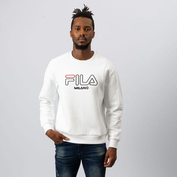 Sudaderas Fila Hombre Blancas - Milano Neoprene - España 631580HTF